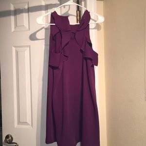 Loft cap purple dress
